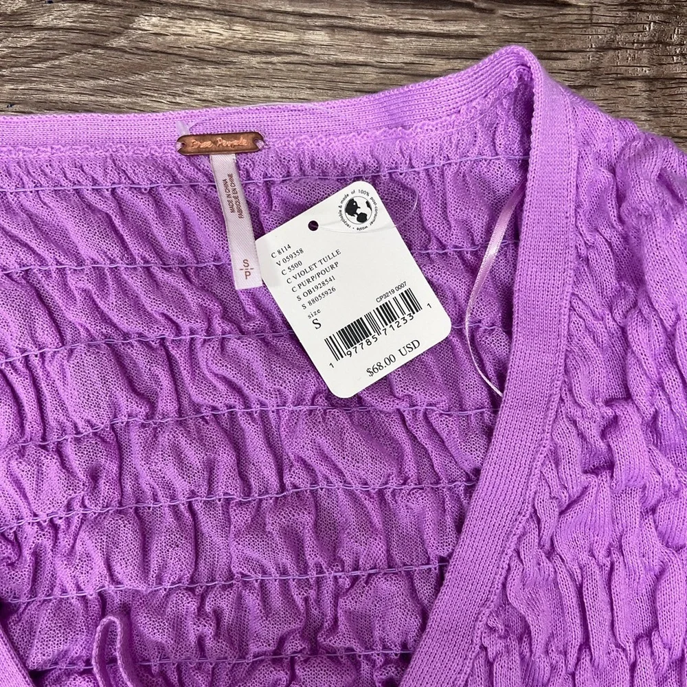 Free People‎ Scrunchy Shrug size small NWT